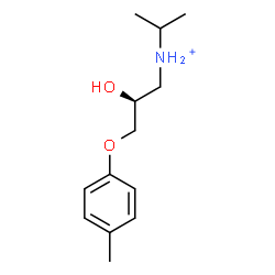 ChemSpider 2D Image | (2S)-2-Hydroxy-N-isopropyl-3-(4-methylphenoxy)-1-propanaminium | C13H22NO2