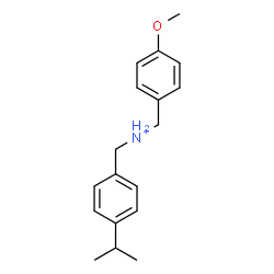 ChemSpider 2D Image | (4-Isopropylphenyl)-N-(4-methoxybenzyl)methanaminium | C18H24NO