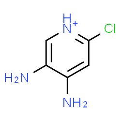 ChemSpider 2D Image | 4,5-Diamino-2-chloropyridinium | C5H7ClN3