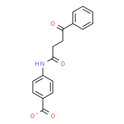 ChemSpider 2D Image | 4-[(4-Oxo-4-phenylbutanoyl)amino]benzoate | C17H14NO4