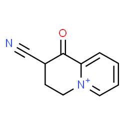 ChemSpider 2D Image | 2-Cyano-1-oxo-1,2,3,4-tetrahydroquinolizinium | C10H9N2O