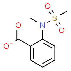 ChemSpider 2D Image | 2-[Methyl(methylsulfonyl)amino]benzoate | C9H10NO4S