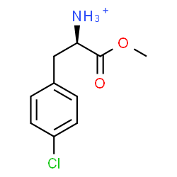 ChemSpider 2D Image | (2R)-3-(4-Chlorophenyl)-1-methoxy-1-oxo-2-propanaminium | C10H13ClNO2