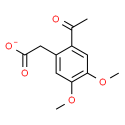 ChemSpider 2D Image | (2-Acetyl-4,5-dimethoxyphenyl)acetate | C12H13O5
