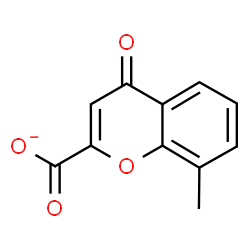 ChemSpider 2D Image | 8-Methyl-4-oxo-4H-chromene-2-carboxylate | C11H7O4
