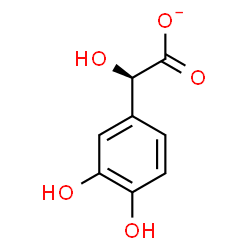 ChemSpider 2D Image | (2R)-(3,4-Dihydroxyphenyl)(hydroxy)acetate | C8H7O5