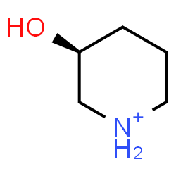 ChemSpider 2D Image | (3S)-3-Hydroxypiperidinium | C5H12NO