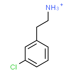 ChemSpider 2D Image | 2-(3-Chlorophenyl)ethanaminium | C8H11ClN
