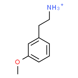 ChemSpider 2D Image | 2-(3-Methoxyphenyl)ethanaminium | C9H14NO