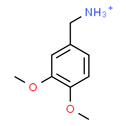 ChemSpider 2D Image | (3,4-Dimethoxyphenyl)methanaminium | C9H14NO2