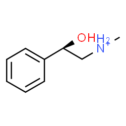 ChemSpider 2D Image | (2R)-2-Hydroxy-N-methyl-2-phenylethanaminium | C9H14NO