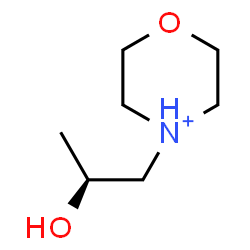 ChemSpider 2D Image | 4-[(2S)-2-Hydroxypropyl]morpholin-4-ium | C7H16NO2