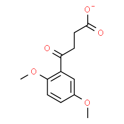 ChemSpider 2D Image | 4-(2,5-Dimethoxyphenyl)-4-oxobutanoate | C12H13O5