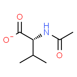 ChemSpider 2D Image | (2R)-2-Acetamido-3-methylbutanoate | C7H12NO3