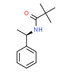 ChemSpider 2D Image | 2,2-Dimethyl-N-[(1R)-1-phenylethyl]propanamide | C13H19NO