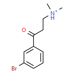 ChemSpider 2D Image | 3-(3-Bromophenyl)-N,N-dimethyl-3-oxo-1-propanaminium | C11H15BrNO