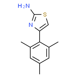 ChemSpider 2D Image | 4-Mesityl-1,3-thiazol-2-amine | C12H14N2S