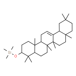 ChemSpider 2D Image | 3-[(Trimethylsilyl)oxy]olean-12-ene  | C33H58OSi