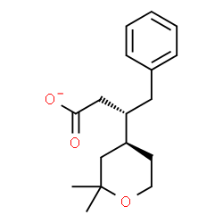 ChemSpider 2D Image | (3S)-3-[(4S)-2,2-Dimethyltetrahydro-2H-pyran-4-yl]-4-phenylbutanoate | C17H23O3