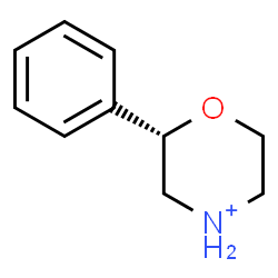 ChemSpider 2D Image | (2S)-2-Phenylmorpholin-4-ium | C10H14NO