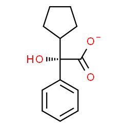 ChemSpider 2D Image | (2S)-Cyclopentyl(hydroxy)phenylacetate | C13H15O3