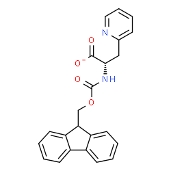 ChemSpider 2D Image | (2S)-2-{[(9H-Fluoren-9-ylmethoxy)carbonyl]amino}-3-(2-pyridinyl)propanoate | C23H19N2O4