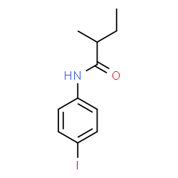 ChemSpider 2D Image | N-(4-Iodophenyl)-2-methylbutanamide | C11H14INO