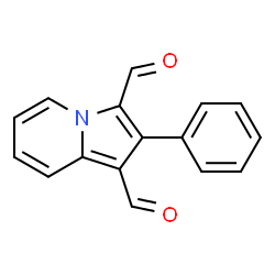 ChemSpider 2D Image | 2-Phenyl-1,3-indolizinedicarbaldehyde | C16H11NO2