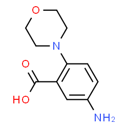 ChemSpider 2D Image | 5-amino-2-morpholinobenzoic acid | C11H14N2O3