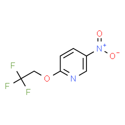 ChemSpider 2D Image | 5-Nitro-2-(2,2,2-trifluoroethoxy)pyridine | C7H5F3N2O3
