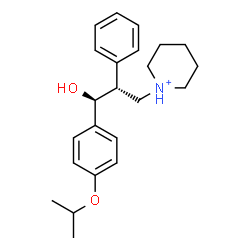 ChemSpider 2D Image | 1-[(2R,3S)-3-Hydroxy-3-(4-isopropoxyphenyl)-2-phenylpropyl]piperidinium | C23H32NO2