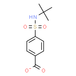 ChemSpider 2D Image | 4-[(2-Methyl-2-propanyl)sulfamoyl]benzoate | C11H14NO4S