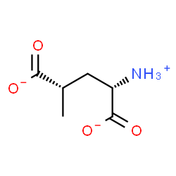 ChemSpider 2D Image | (2S,4S)-2-Ammonio-4-methylpentanedioate | C6H10NO4