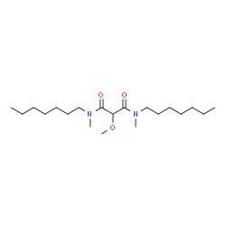 ChemSpider 2D Image | N,N'-Diheptyl-2-methoxy-N,N'-dimethylmalonamide | C20H40N2O3