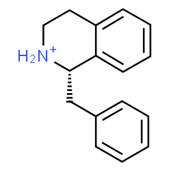 ChemSpider 2D Image | (1S)-1-Benzyl-1,2,3,4-tetrahydroisoquinolinium | C16H18N