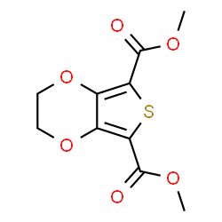 ChemSpider 2D Image | Dimethyl 2,3-dihydrothieno[3,4-b][1,4]dioxine-5,7-dicarboxylate | C10H10O6S