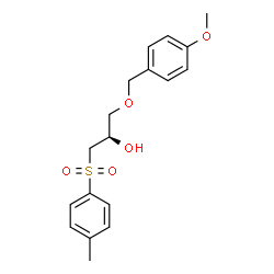 ChemSpider 2D Image | (2R)-1-[(4-Methoxybenzyl)oxy]-3-[(4-methylphenyl)sulfonyl]-2-propanol | C18H22O5S