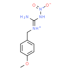 ChemSpider 2D Image | (E)-Amino-N-(4-methoxybenzyl)(nitroamino)methaniminium | C9H13N4O3