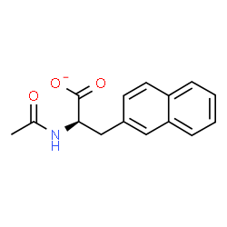 ChemSpider 2D Image | (2R)-2-Acetamido-3-(2-naphthyl)propanoate | C15H14NO3