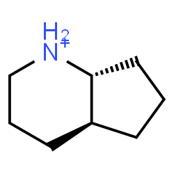 ChemSpider 2D Image | (4aS,7aR)-Octahydro-1H-cyclopenta[b]pyridinium | C8H16N