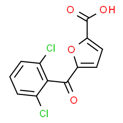 ChemSpider 2D Image | 5-(2,6-Dichlorobenzoyl)-2-furoic acid | C12H6Cl2O4