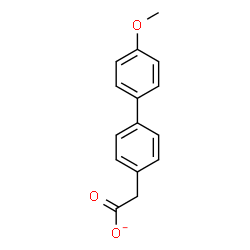 ChemSpider 2D Image | (4'-Methoxy-4-biphenylyl)acetate | C15H13O3