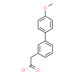 ChemSpider 2D Image | (4'-Methoxy-3-biphenylyl)acetate | C15H13O3