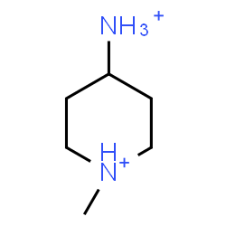 ChemSpider 2D Image | 4-Ammonio-1-methylpiperidinium | C6H16N2