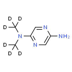 ChemSpider 2D Image | N,N-Bis[(~2~H_3_)methyl]-2,5-pyrazinediamine | C6H4D6N4