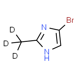 ChemSpider 2D Image | 4-Bromo-2-(~2~H_3_)methyl-1H-imidazole | C4H2D3BrN2
