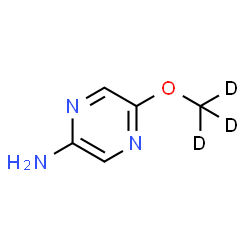 ChemSpider 2D Image | 5-[(~2~H_3_)Methyloxy]-2-pyrazinamine | C5H4D3N3O