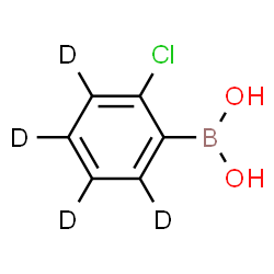 ChemSpider 2D Image | [2-Chloro(~2~H_4_)phenyl]boronic acid | C6H2D4BClO2