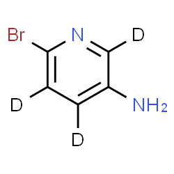 ChemSpider 2D Image | 6-Bromo-3-(~2~H_3_)pyridinamine | C5H2D3BrN2