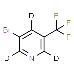 ChemSpider 2D Image | 3-Bromo-5-(trifluoromethyl)(~2~H_3_)pyridine | C6D3BrF3N